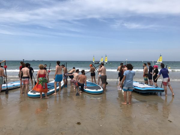 course challenge catamaran paddle plage saint malo teambuilding séminaire