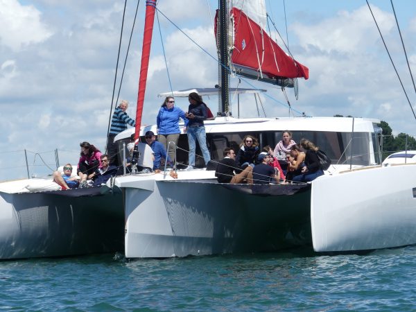 croisière catamaran teambuilding activité séminaire entreprise Golfe du Morbihan - Ile aux Moines - Ile d'Arz