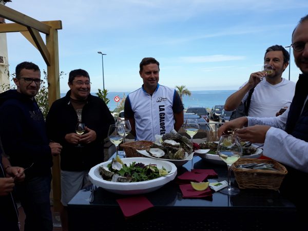 dégustation huitres et fruits de mer granville iles chausez avec insularis agence de voyage d'entreprise