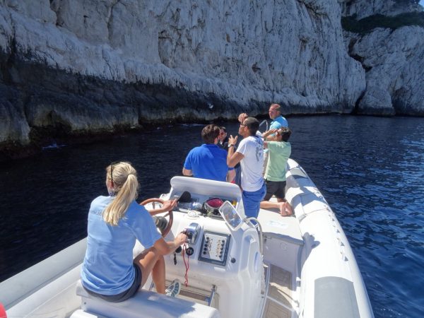 séminaire entreprise teambuilding rallye nautique zodiac découverte Calanques - Marseille - Cassis - Iles Frioul