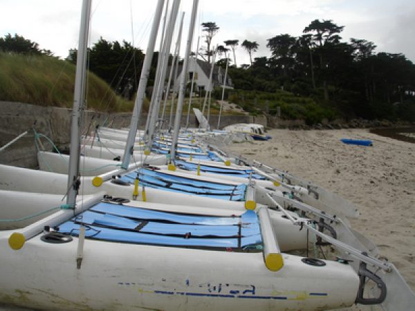 Ile de Batz - Roscoff catamaran teambuilding plage challenge nautique