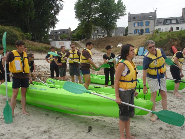 ile de groix canoe kayak teambuilding cohésion séminaire