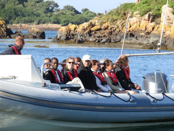 rallye sodiac sortie en mer ile de bréhat teambuilding séminaire entreprise