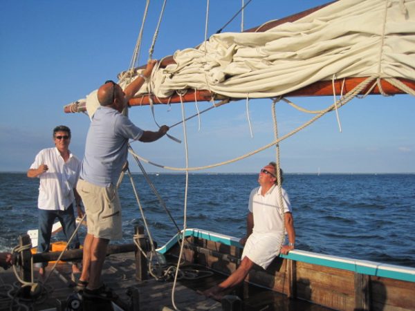 séminaire teambuilding croisière d'entreprise manoeuvre Bassin d'Arcachon - Cap Ferret - Banc d'Arguin - Ile aux Oiseaux