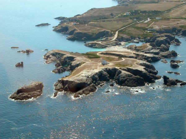 Pointe des Poulains séminaire belle ile vue du ciel
